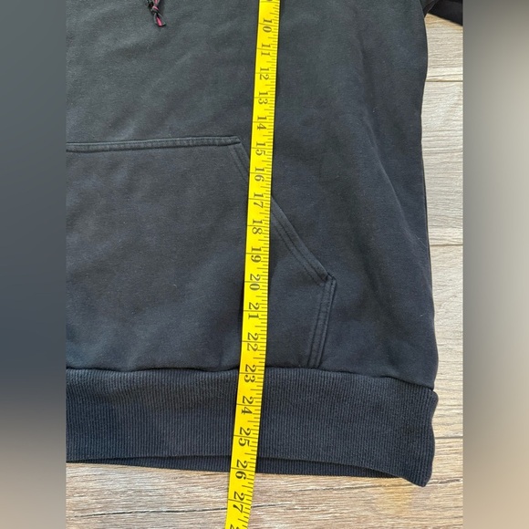 Adidas~ Women’s Sweatshirt Pullover Hoodie Size XL‎ Black Colorful Logo Fleece - Picture 8 of 8